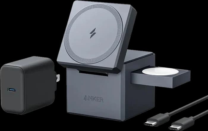 شارژر بی‌سیم 3 در 1  Anker مدل Cube with MagSafe Y1811