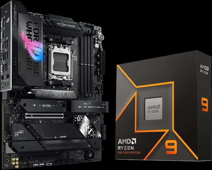 باندل مادربرد Asus ROG STRIX X870E-E Gaming WiFi به همراه پردازنده AMD Ryzen 9 9950X