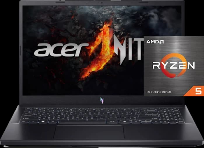 لپ تاپ گیمینگ 15.6 اینچ Acer مدل Nitro V 15 ANV15-41-R47X ( R5 7535HS-16GB-512GB SSD-RTX4050-FHD)