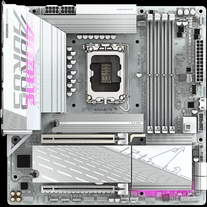 مادربرد GIGABYTE مدل B860M AORUS ELITE WIFI6E ICE