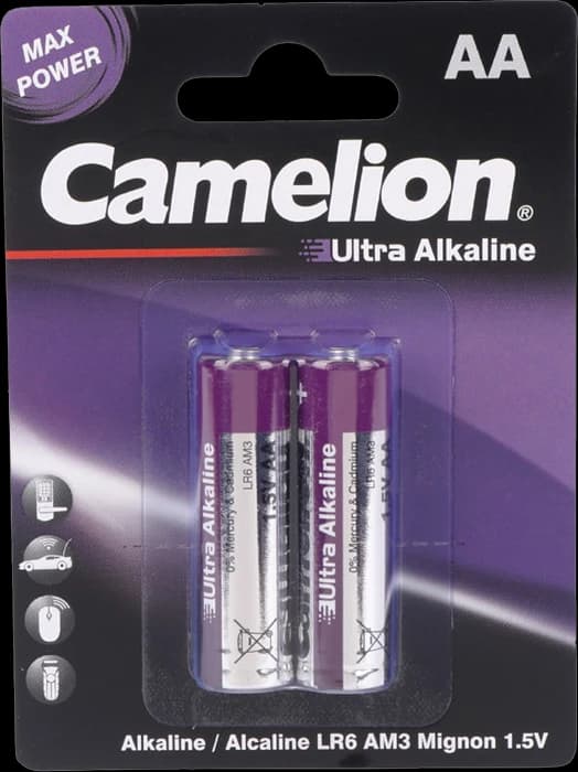 باتری قلمی 2 عددی Camelion مدل Ultra Alkaline LR6-BP2UT