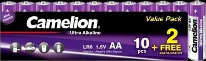 باتری قلمی 12 عددی Camelion مدل Ultra Alkaline LR6-SP10+2UT