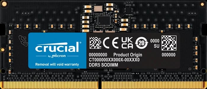 رم لپ تاپ 8 گیگابایت Crucial مدل CT8G56C46S5 DDR5 5600MHz CL46