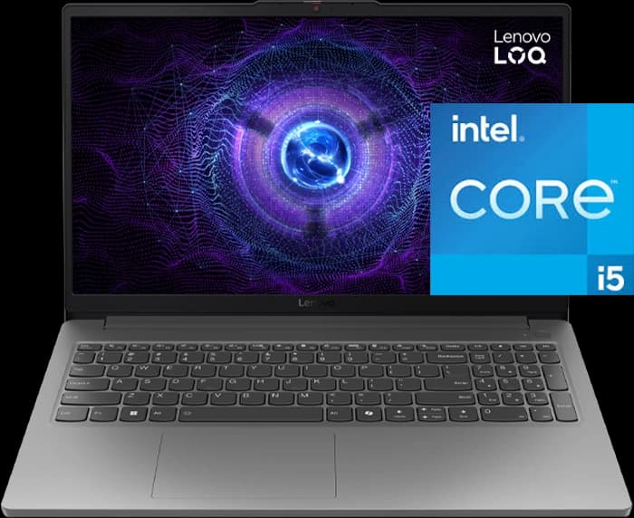 لپ تاپ گیمینگ 15.6 اینچ Lenovo مدل LOQ 15IAX9E (i5 12450HX-16GB-512GB SSD-RTX2050-FHD)