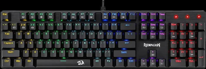 کیبورد سیمی گیمینگ Redragon مدل Sindri K671 RGB با سوئیچ قرمز