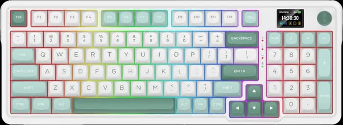کیبورد بی سیم گیمینگ Redragon مدل GALATIN PRO 719WG RGB با سوئیچ Mint Mambo