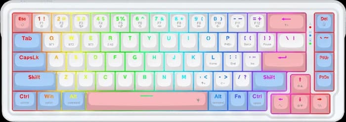 کیبورد بی سیم گیمینگ Redragon مدل NOVA PRO K709 WBP RGB با سوئیچ Mint Mambo