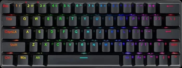 کیبورد بی سیم گیمینگ Redragon مدل Elise PRO K615P-KBS RGB با سوئیچ قرمز