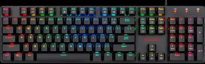 کیبورد سیمی گیمینگ Redragon مدل Shrapnel K589 RGB با سوئیچ آبی