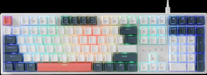 کیبورد سیمی گیمینگ Redragon مدل Trundle K668 RGB با سوئیچ قرمز