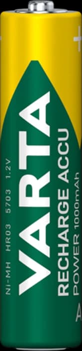باتری نیم قلمی 2 عددی VARTA مدل Recharge Accu Power