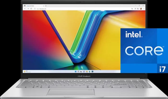 لپ تاپ 15.6 اینچ Asus مدل Vivobook 15 F1504VA-NJ824 (i7 1355U-24GB-512GB SSD-FHD-Fingerprint-Backlight)