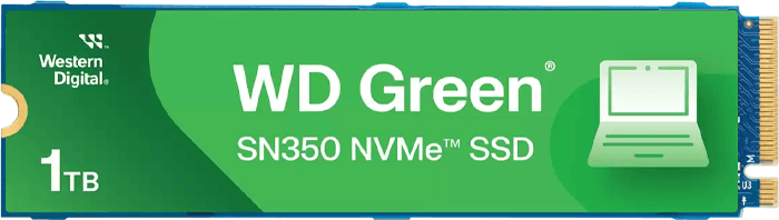 حافظه SSD اینترنال 1 ترابایت WD مدل GREEN SN350 WDS100T3G0C