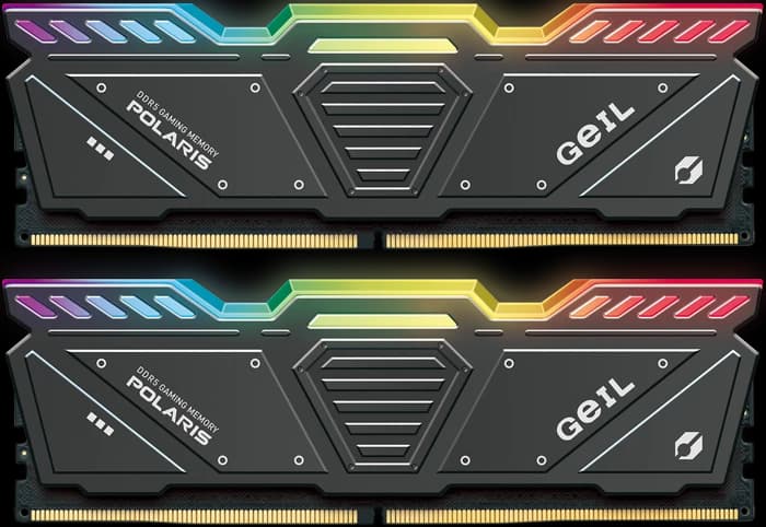 رم کامپیوتر 64 گیگابایت (32GB*2) Geil مدل POLARIS RGB DDR5 6000MHz