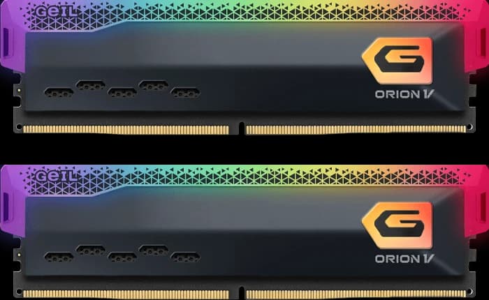 رم کامپیوتر 32 گیگابایت (16GB*2) Geil مدل ORION V RGB DDR5 4800MHz