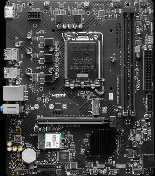 مادربرد MSI مدل PRO H610M-S WIFI DDR4