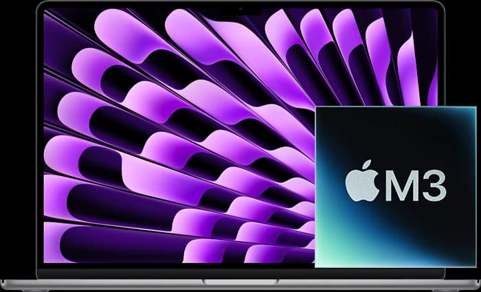 لپ تاپ 15 اینچ Macbook air اپل (2024) مدل (M3-16GB-512GB SSD)