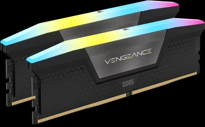 رم کامپیوتر 32 گیگابایت (2*16GB) CORSAIR مدل CORSAIR VENGEANCE RGB 6400Mhz DDR5 CL30