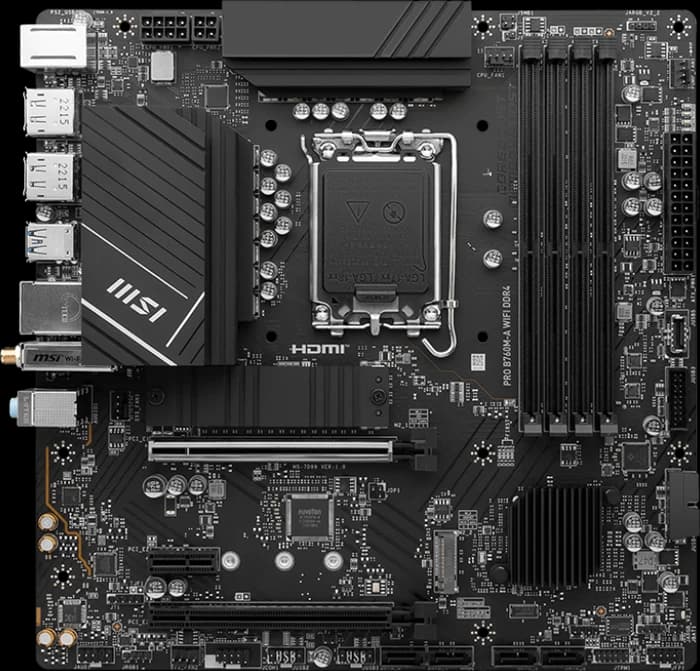 مادربرد MSI مدل PRO B760M-A WIFI DDR4