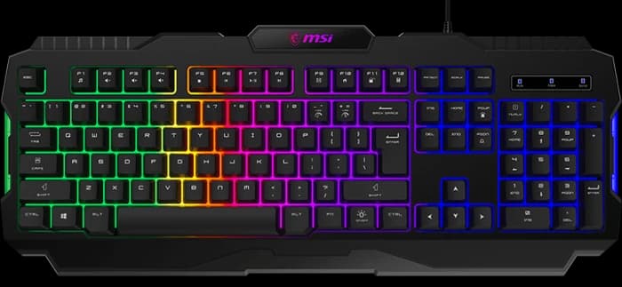 کیبورد گیمینگ سیمی MSI مدل FORGE GK100