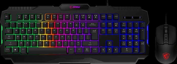 کیبورد و موس سیمی MSI مدل GK100
