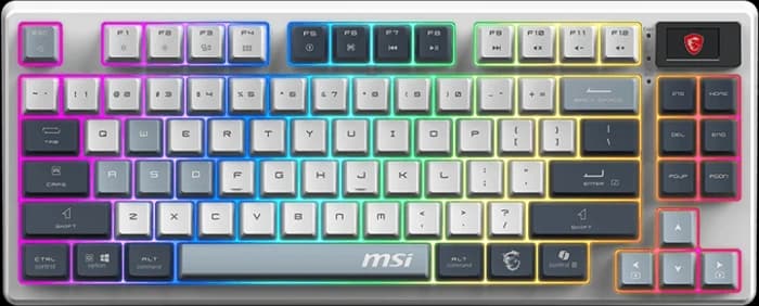 کیبورد گیمینگ سیمی MSI مدل FORGE GK600 TKL