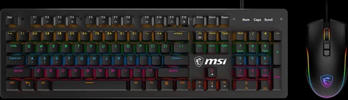 کیبورد و موس گیمینگ سیمی MSI مدل GK300