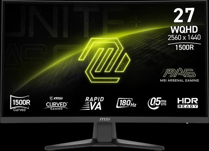 مانیتور منحنی گیمینگ 27 اینچ MSI مدل MAG 275CQF E18