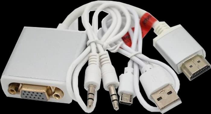 کابل تبدیل HDMI به VGA به همراه کابل AUX برند رویال