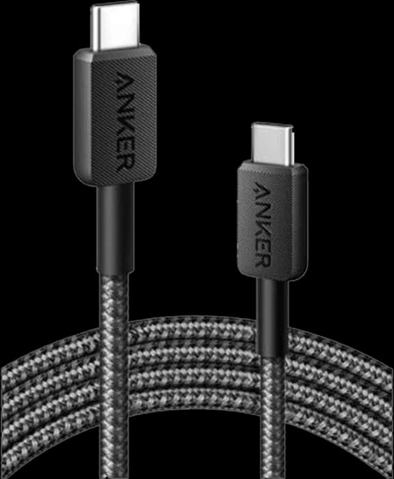 کابل شارژر 1.8 متری USB-C به USB-C انکر مدل A81D6H با توان 240 وات