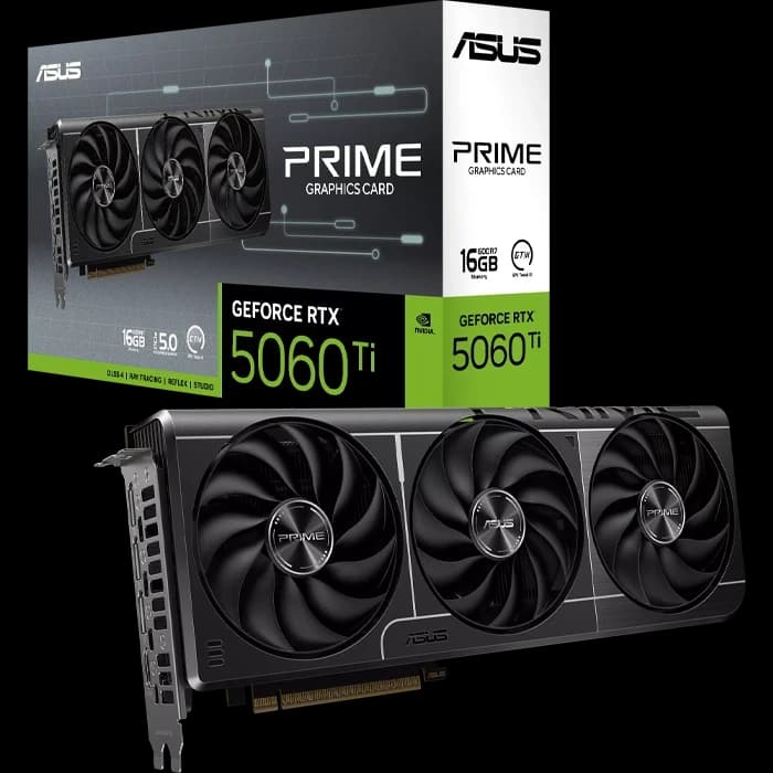 کارت گرافیک Asus مدل PRIME GeForce RTX 5060 Ti 16GB GDDR7