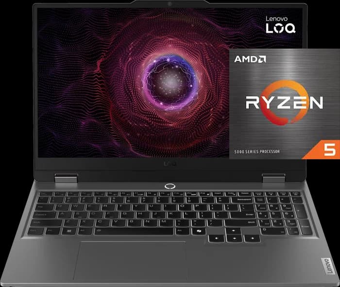 لپ تاپ گیمینگ 15.6 اینچ Lenovo مدل LOQ 15ARP9 83JC00HNIN (Ryzen 5 7235HS-12GB DDR5-512GB SSD-RTX3050A-FHD-Backlit)