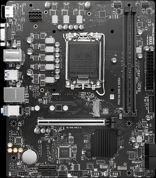 مادربرد MSI مدل PRO H610M-E DDR4