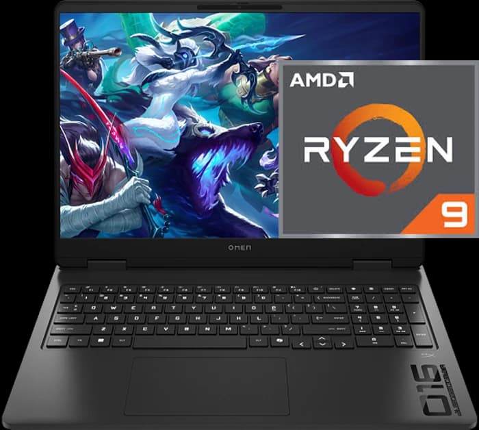 لپ تاپ گیمینگ 16 اینچ HP مدل OMEN 16 AP0167AX (Ryzen 9 8940HX-16GB-512GB SSD-RTX5060-WUXGA 144Hz-Backlit)