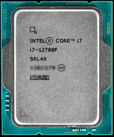 پردازنده  Intel مدل Core i7 12700F