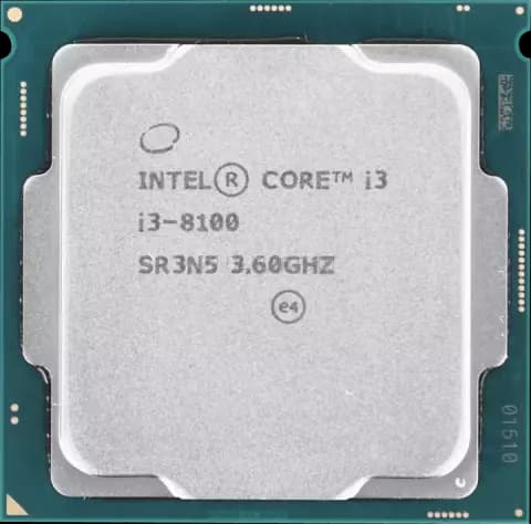 پردازنده Intel مدل Core i3 8100