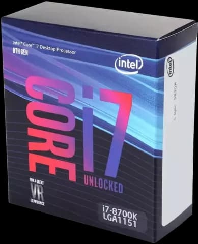 پردازنده 3.7گیگاهرتز Intel مدل CORE i7 8700K