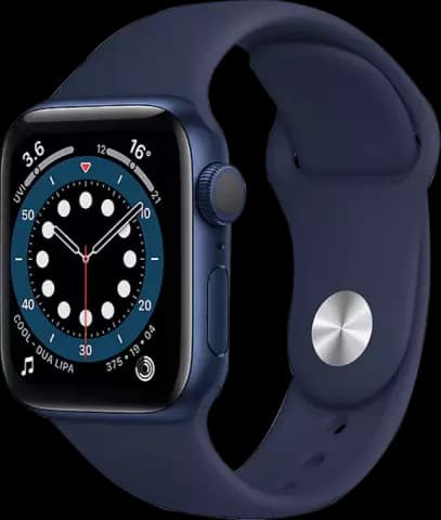 ساعت هوشمند اپل واچ سری 6 مدل 40MM BLUE ALUMINUM CASE با بند اسپورت سورمه ای
