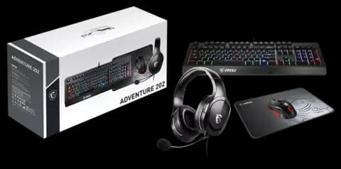 باندل کیبورد، موس، موس پد و هدست گیمینگ MSI مدل ADVENTURE 202