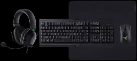باندل کیبورد، موس، موس پد و هدست گیمینگ Razer مدل Power Up Bundle V2