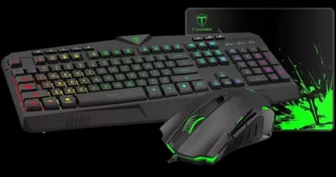 باندل کیبورد، موس و موس پد گیمینگ T-DAGGER مدل T-TGS006