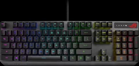 کیبورد سیمی گیمینگ Asus مدل ROG Strix Scope RX با سوییچ قرمز Optical-Mechanical