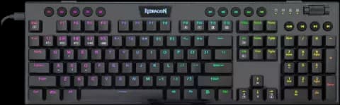 کیبورد بی سیم گیمینگ Redragon مدل Horus K618 RGB با سوییچ قرمز