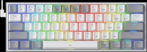 کیبورد سیمی Redragon مدل FIZZ K617-RGB با سوییچ قرمز
