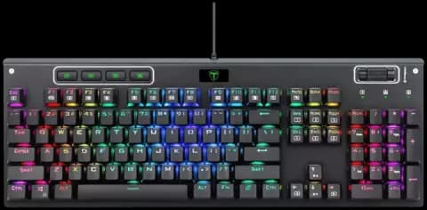 کیبورد سیمی گیمینگ T-DAGGER مدل Adriatic T-TGK316 با سوییچ قرمز