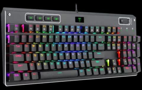 کیبورد سیمی گیمینگ T-DAGGER مدل Adriatic T-TGK316 با سوییچ قرمز