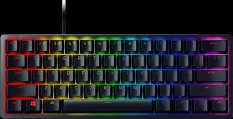 کیبورد گیمینگ سیمی Razer مدل Huntsman Mini با سوییچ بنفش