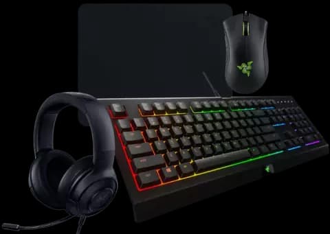 باندل گیمینگ کیبورد، موس، هدست و موس پد گیمینگ Razer مدل EPIC BUNDLE