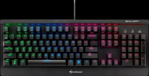کیبورد سیمی SHARKOON مدل GAMING SKILLER MECH SGK3 با سوییچ آبی