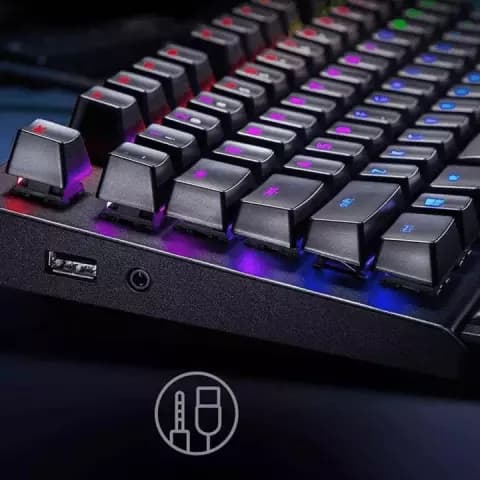 کیبورد سیمی گیمینگ Razer مدل BlackWidow Elite با سوییچ زرد